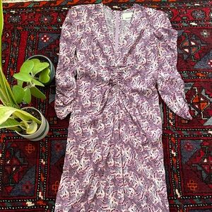 Isabel Marant Albini Mauve Silk Dress